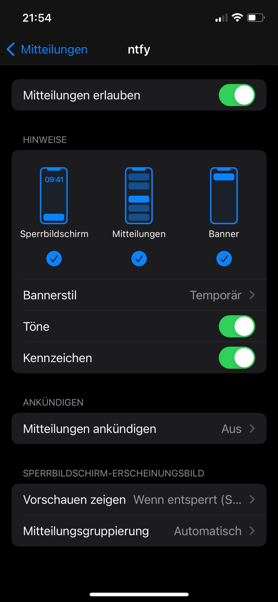 iOS Benachrichtigung aktivieren 2